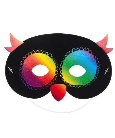 AX202 Woodland Animal Scratch Art Masks for Dress Up Play - Pack of 8 Magic Scratch Art and Craft Kits for Kids $18.41 Craft ...