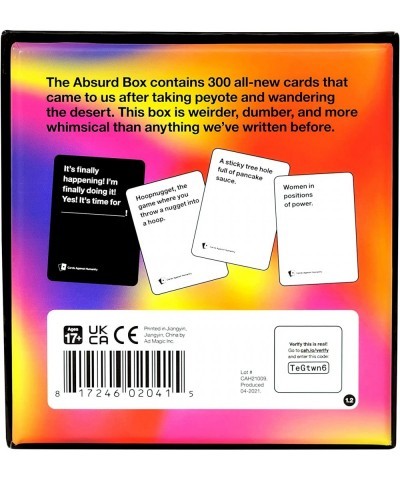 Cards Against Humanity: Absurd Box • 300-Card Expansion $37.24 Card Games