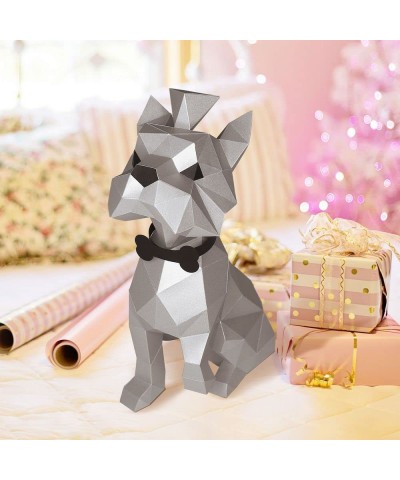 DIY 3D Yorkshire Terrier Dog Sculpture PaperCraft Building Kit - no Scissors Needed $58.51 Craft Kits