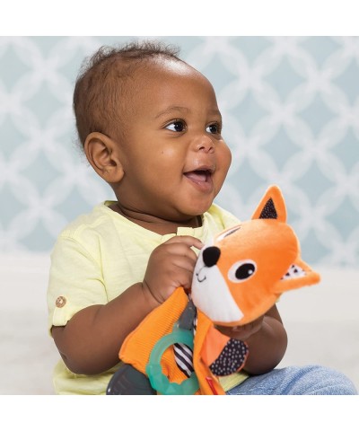 Cuddly Teether Fox Character 3 Textured Teething Places to Soothe Sore Gums BPA-Free Silicone Soft Fabric Textures to Explore...