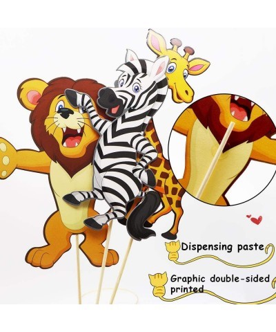 Jungle Animals Party Supplies Table Centerpiece Booth Topper Wild Jungle Animals Cutout Photo Props Stickers for Room Decorat...