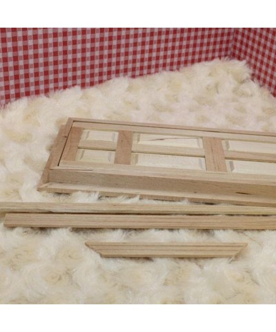 1/12 Scale Dollhouse Miniature Kits 6-Panel Wooden Door DIY Making Accessories $19.06 Dollhouse Accessories