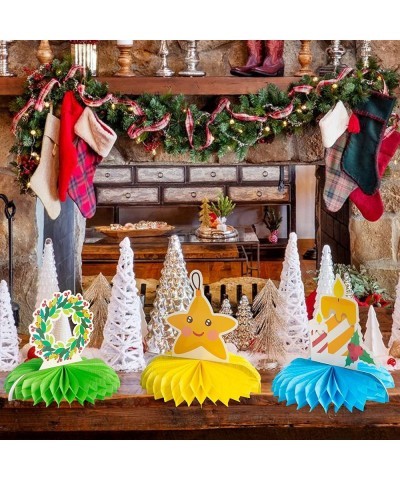 Christmas Honeycomb Table Centerpiece 8 Pcs Assorted Vintage Christmas Paper Centerpiece Signs for Xmas Holiday Party $16.86 ...