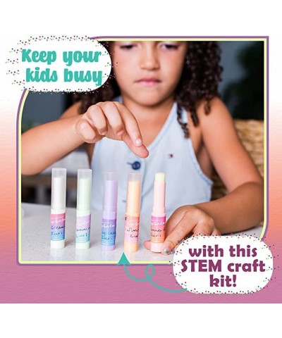 Kids Lip Balm Making Craft Kit with Natural Ingredients - Makes a Great Girls Lip Gloss Set - Great Birthday Gifts for 8 9 10...