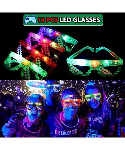 72Pcs Video Game Party Favors Kids Boy Gamer Birthday Gift with Box VIP Pass Holder LED Glasses Rings Toys for Teen Men Game ...