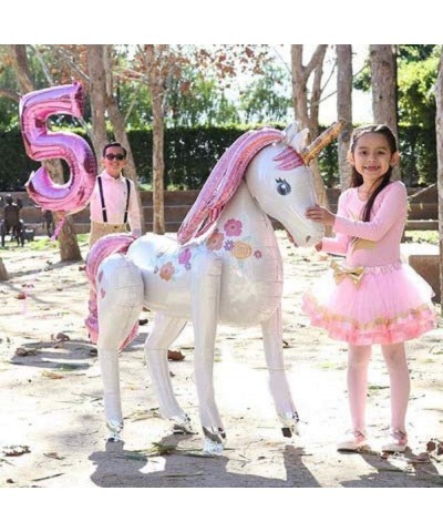 Unicorn Airwalker Balloon 46" Giant Unicorn Party Balloon 3D Magical Foil Balloon Kids Girl Birthday Party Decorations $25.46...