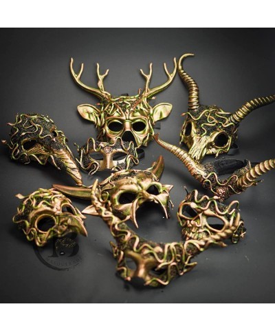 Medusa Skull Masquerade Mask Snake Costume Devil Evil Party Mask Halloween Cosplay Goblin Voodoo Mardi Gras Mask $44.75 Kids'...