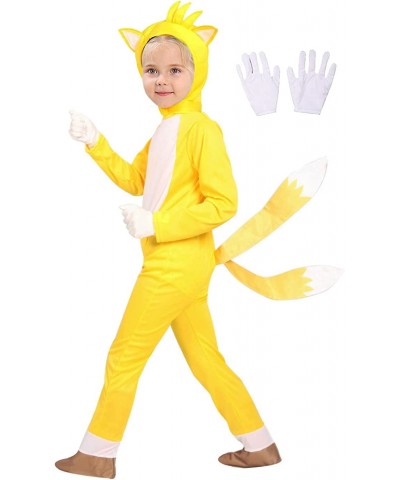 Kids Pretend Play Halloween Cosplay Dress Up Outfit Costume Cartoon Jumpsuit with Gloves Headpiece $52.50 Kids' Costumes