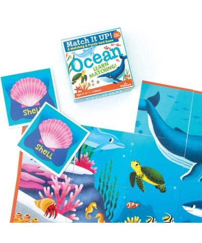 Match it UP! Ocean Preschool Matching & Puzzle Card Game for Kids $17.17 Kids' Stickers