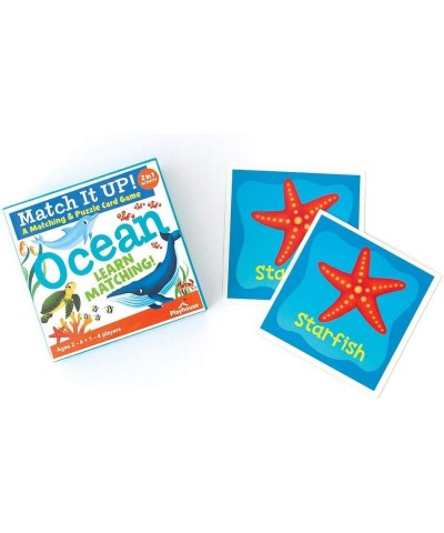 Match it UP! Ocean Preschool Matching & Puzzle Card Game for Kids $17.17 Kids' Stickers