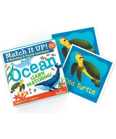 Match it UP! Ocean Preschool Matching & Puzzle Card Game for Kids $17.17 Kids' Stickers