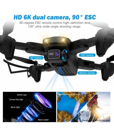 Drone with Camera 4K Drones for adults WiFi FPV RC Quadcopter with Gesture Control 3D FlipFoldable Mini Drones Toys Gifts for...