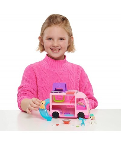 Barbie Pet Camper 11-Pieces Toy Figures and Playset Kids Toys for Ages 3 Up Pink $23.96 Doll Playsets