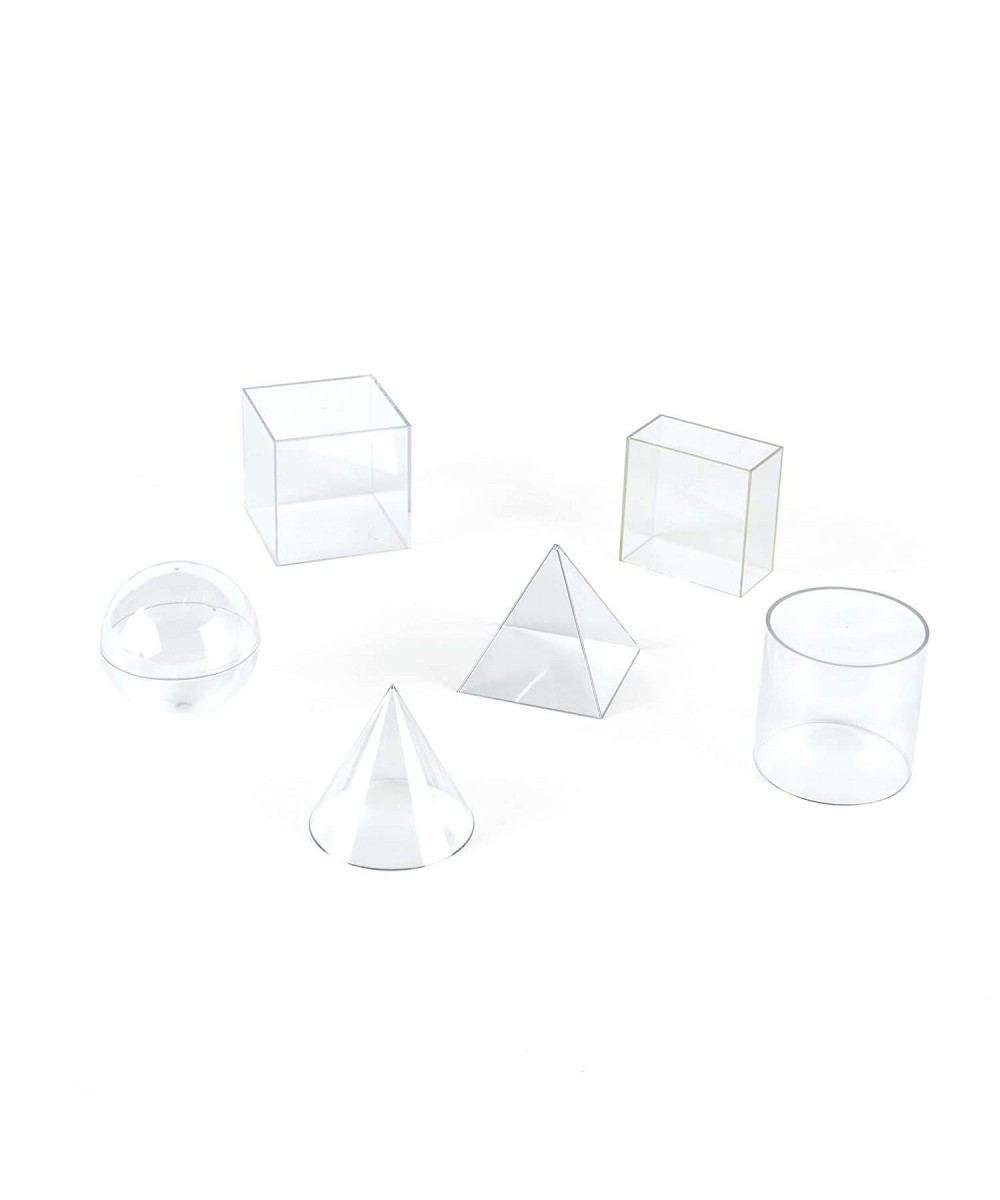 Plastic Fillable 3D Shapes Clear Geometric Solids for Measuring Volume (Set of 6) $41.58 Early Development & Activity Toys