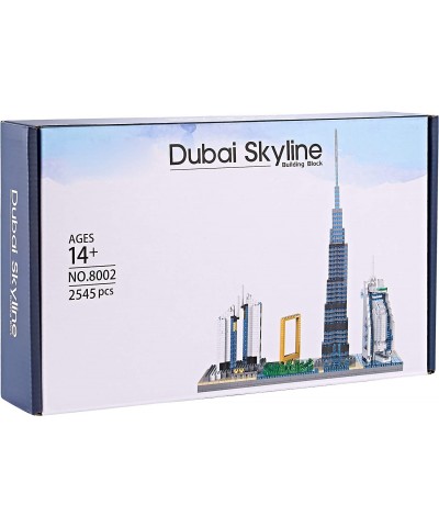 Architecture Skyline Collection Micro Mini Blocks Set Dubai Skylines Building Model Kit Toy Gift for Adults and Kids 2545 Pie...