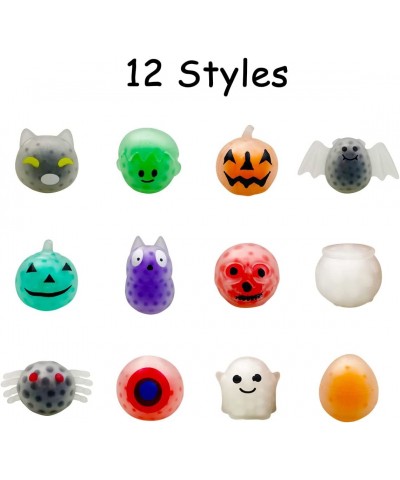 24 PCS Halloween Mini Squeeze Balls with Water Beads Stress Relief Toys for Kids Girls Boys Halloween Party Favors Halloween ...