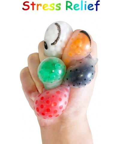 24 PCS Halloween Mini Squeeze Balls with Water Beads Stress Relief Toys for Kids Girls Boys Halloween Party Favors Halloween ...