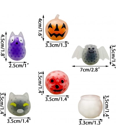 24 PCS Halloween Mini Squeeze Balls with Water Beads Stress Relief Toys for Kids Girls Boys Halloween Party Favors Halloween ...