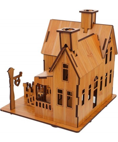 3D Wooden Puzzle House DIY Model House Kit Brain Teaser Educational Toys Jigsaw Puzzles Gift for Children and Adult $27.52 3-...