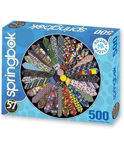 500 Piece Round Jigsaw Puzzle It's A Tie! - Made in USA $31.07 Jigsaw Puzzles