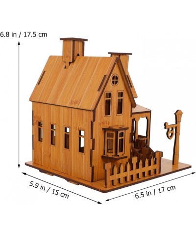 3D Wooden Puzzle House DIY Model House Kit Brain Teaser Educational Toys Jigsaw Puzzles Gift for Children and Adult $27.52 3-...