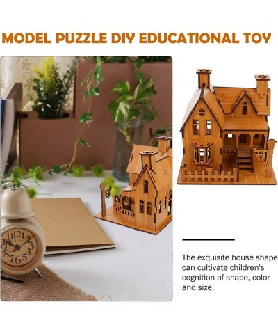 3D Wooden Puzzle House DIY Model House Kit Brain Teaser Educational Toys Jigsaw Puzzles Gift for Children and Adult $27.52 3-...