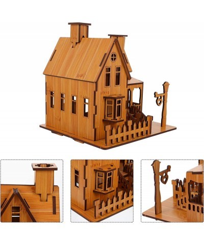 3D Wooden Puzzle House DIY Model House Kit Brain Teaser Educational Toys Jigsaw Puzzles Gift for Children and Adult $27.52 3-...