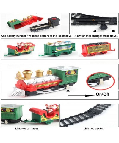 Christmas Electric Rail Train Around Christmas Tree Party Home Xmas Tree Decoration Kids Gift $44.13 Toy Vehicle Playsets