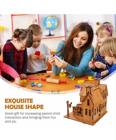 3D Wooden Puzzle House DIY Model House Kit Brain Teaser Educational Toys Jigsaw Puzzles Gift for Children and Adult $27.52 3-...