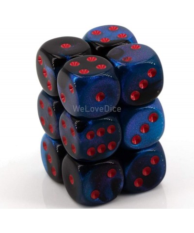 DND Dice Set-D&D Dice-16mm Gemini Black Starlight and Red Plastic Polyhedral Dice Set-Dungeons and Dragons Dice Includes 12 D...