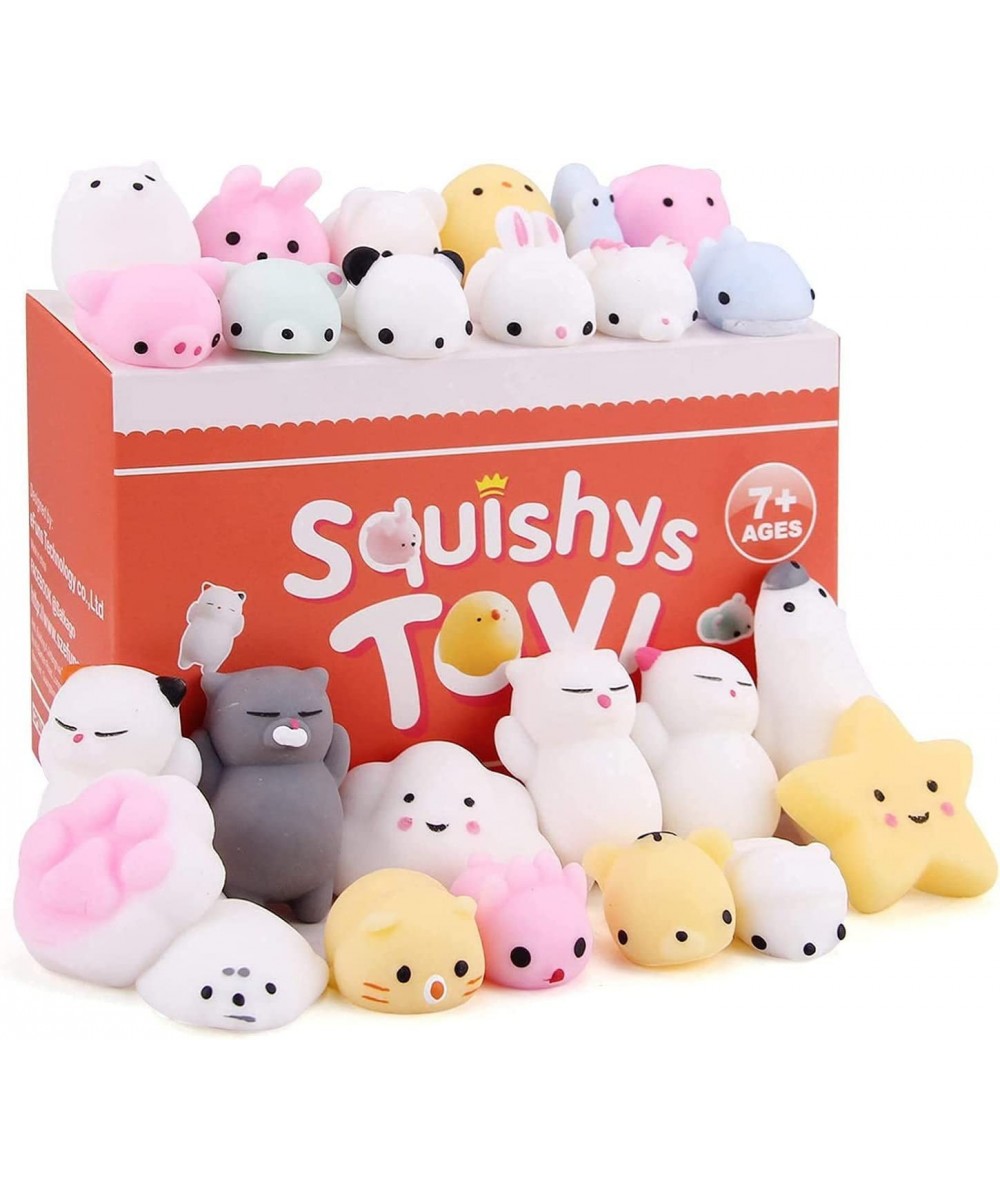 Mochi Squishy Toys Valentine Day Party Favors 25pcs Mini Kawaii Squishies Goodie Bag Stuffers Idea Treasure Box Toys for Clas...