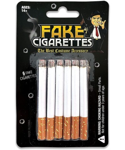 Fake Cigarettes (Pack of 6) - Realistic Movie Stage & Costume Theatre Props - Harmless Fake Cigs for Dress Up Halloween Gangs...