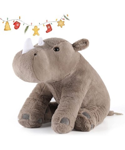 Giant Rhino Stuffed Animals Throw Pillow - Big Rhino Plush Toy Cute Soft Gift for Boy Girl Kids Gray 24 Inches $49.60 Kids' P...