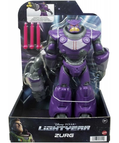 Disney Pixar Lightyear Zurg 10-in Tall Action Figure 13 Posable Joints Authentic Detail Movie Collector Toy Kids Gift Ages 4 ...