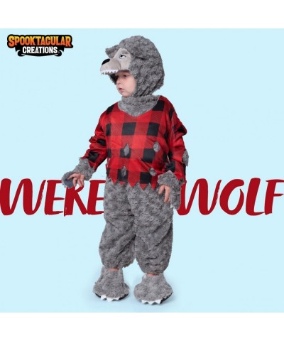 Baby Boy Werewolf Costume Wolf Jumpsuit for Toddler Boys Girls Infant Unisex Halloween Costume for Dress Up Party-1824 $46.75...