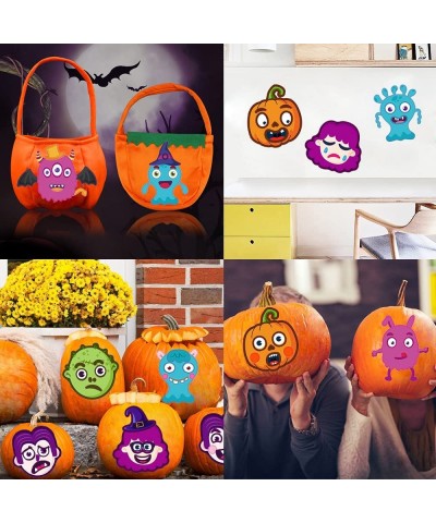 Halloween Party Favors Stickers for Kids - 28 Sheets Halloween Make Your Own Face Stickers for Kids Toddlers Halloween Activi...