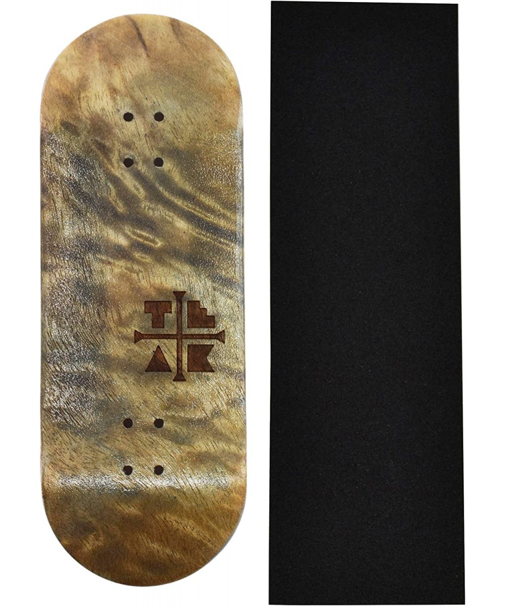 Prolific Wooden Fingerboard Deck The Graham Cracker - 34mm x 97mm - Handmade Pro Shape & Size - Five Plies Wood Veneer - Incl...