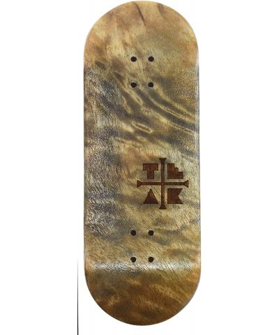 Prolific Wooden Fingerboard Deck The Graham Cracker - 34mm x 97mm - Handmade Pro Shape & Size - Five Plies Wood Veneer - Incl...