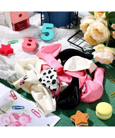 48 Pieces Cow Party Latex Balloons Decorations Pink White Black Cow Print Balloon Colorful Funny Animal Pattern Decor for Chi...