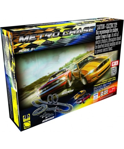 Golden Bright: Metro Chase Road Racing Set Electric Powered Includes Power Intake Track Lap Counter and Looping Sets For Ages...