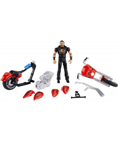 WWE Wrekkin Slam Cycle Motorcycle (10.5 in) with Wheelie Action and 9 breakable parts with 6-in/15.24-cm Drew McIntyre Basic ...