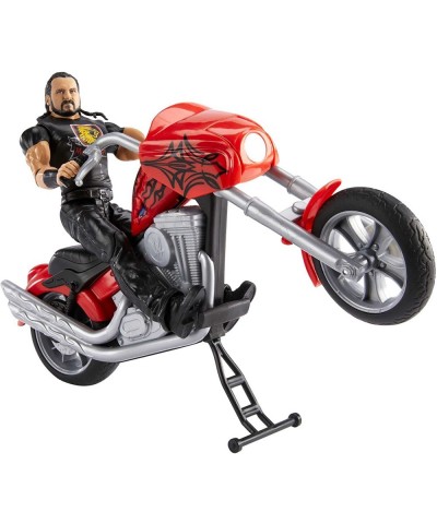 WWE Wrekkin Slam Cycle Motorcycle (10.5 in) with Wheelie Action and 9 breakable parts with 6-in/15.24-cm Drew McIntyre Basic ...