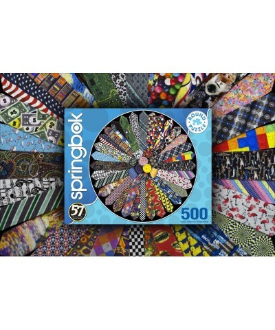 500 Piece Round Jigsaw Puzzle It's A Tie! - Made in USA $31.07 Jigsaw Puzzles