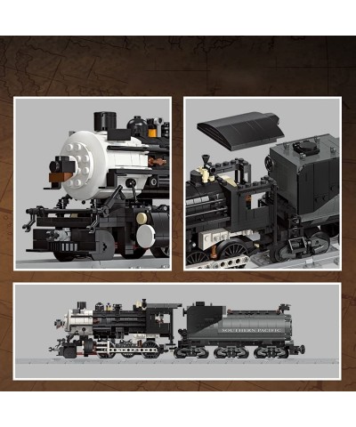 Train Building Bricks 1136+Pieces Retro Steam Trains Building Blocks Set with Train Track $80.34 Toy Building Sets