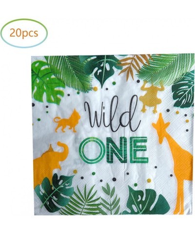 Wild One Birthday Party Supplies 20 Plates and 20 Napkin Jungle Wild One Theme Birthday Party Decoration for Boy Kids $23.72 ...