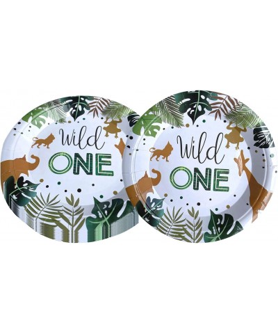 Wild One Birthday Party Supplies 20 Plates and 20 Napkin Jungle Wild One Theme Birthday Party Decoration for Boy Kids $23.72 ...