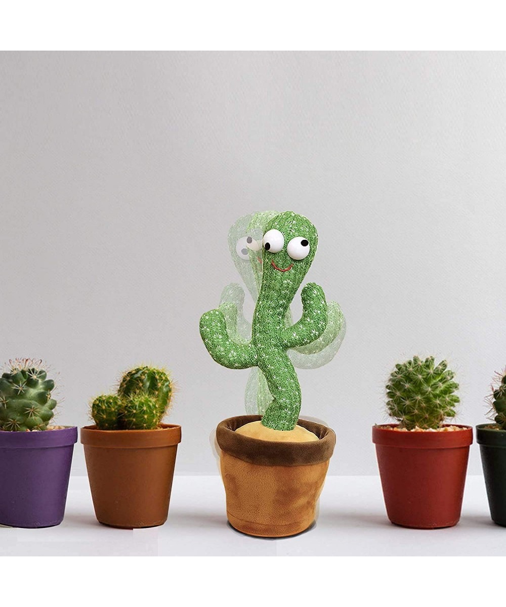 Dancing Cactus Singing Cactus Plush Toys With Recording and Repeat 120 English Songs Electric Dancing Singing Cactus Toy for ...