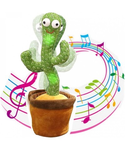 Dancing Cactus Singing Cactus Plush Toys With Recording and Repeat 120 English Songs Electric Dancing Singing Cactus Toy for ...