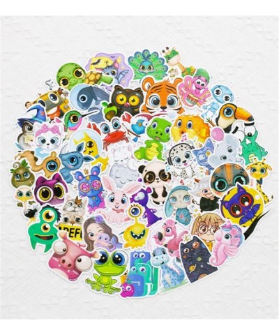 Sticker 50Pcs Cute Cartoon Animal Sticker Animal Avatar Sticker Cartoon Big Eyes Sticker Stationery Sticker Laptop Skateboard...