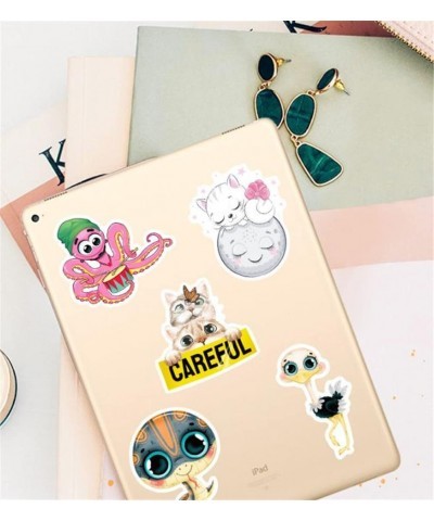 Sticker 50Pcs Cute Cartoon Animal Sticker Animal Avatar Sticker Cartoon Big Eyes Sticker Stationery Sticker Laptop Skateboard...